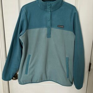 Columbia Teal Fleece Pullover